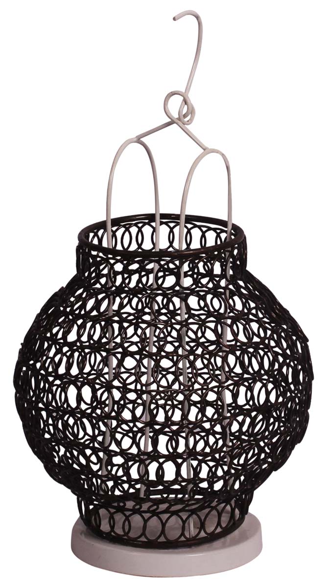White & Dark Brown Votive Candle Holder – Cast in Iron  – Unique Tea-Light Candle Stands – Decorating Items – Home Décor - Buy in Bulk Wholesale